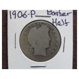 1906 P BARBER HALF DOLLAR 90%