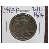 1943 P WALKING LIBERTY HALF DOLLAR 90%