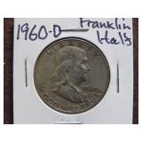 1960 D FRANKLIN HALF DOLLAR 90%
