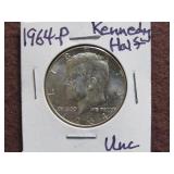 1964 P KENNEDY HALF DOLLAR 90% UNC