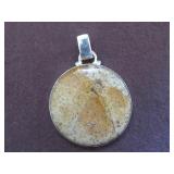 PICTURE JASPER STAMPED 925 PENDANT