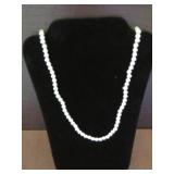 19" SMALL BEADED STAMPED 925 NECKLACE