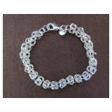 INTERTWINED LINKS STAMPED 925 BRACELET
