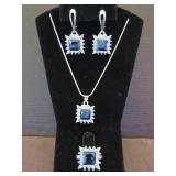 FASHION JEWELRY SET (NECKLACE, RING, EARRINGS)