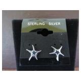 STAR STAMPED 925 STUD EARRINGS