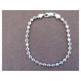 LINKED BEADS STAMPED 925 BRACELET