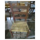 LADDER BACK CANE BOTTOM CHAIR