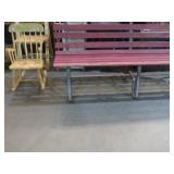 WOOD & METAL PARK BENCH