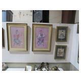 (4) FRAMED ORIENTAL PRINTS