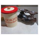 COOKIE TIN CILLIN STREET BAKERY/ TABLE CENTER PCS