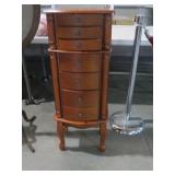 FLOOR MODEL JEWELRY CHEST W/ LIFT TOP
