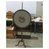 NEEDLE POINT FIRE SCREEN