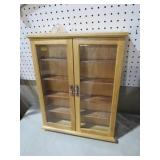 OAK HANGING DISPLAY CABINET