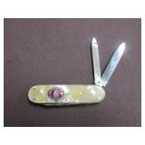 MASTER BUILDERS PEARL HANDLED MULTI BLADE KNIFE
