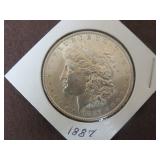 1887 P MORGAN SILVER DOLLAR 90%