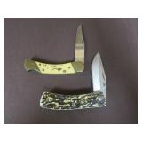 (2) LOCKING BLADE POCKET KNIVES