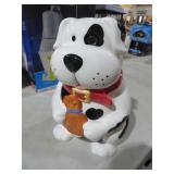 CERAMIC DOG COOKIE JAR