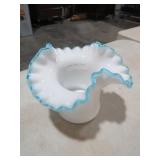 FENTON BLUE CREST VASE