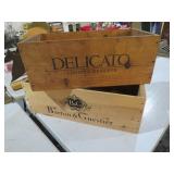 (2) ADVERTISEMENT CRATES