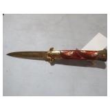 KENTUCKY CUTLERY STILETTO KNIFE WOOD HDL