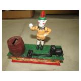 CAST IRON TRICK DOG BANK