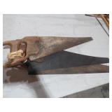 COLLECTION OF WOOD HDL HAND SAWS