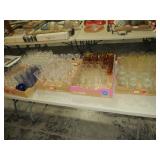 ENTIRE TABLE OF GLASSES & STEMWARE