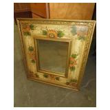 HAND PAINTED WALL MIRROR
