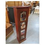 (1) DOOR STORAGE CABINET W/ 5 X 7 PHOTO SPACE