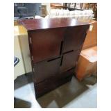 WOOD (2) DRAWER (4) DOOR STORAGE CABINET