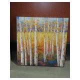 OIL ON CANVAS TREE SCENE