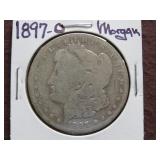 1897 O MORGAN SILVER DOLLAR 90%