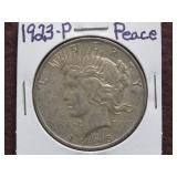 1923 P PEACE SILVER DOLLAR 90%
