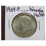 1964 P KENNEDY HALF DOLLAR 90%
