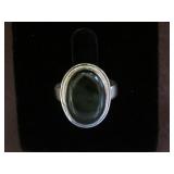 PICASSO JASPER STAMPED 925 RING SIZE 8.5