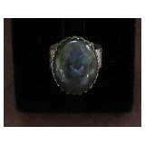 GARDEN QUARTZ STAMPED 925 RING SIZE 8.5