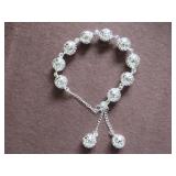 FILIGREE BALL STAMPED 925 BRACELET