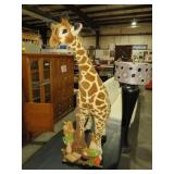 LARGE STUFFED GIRAFFE & GIUITAR WALL HANGING