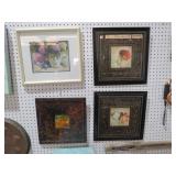 (4) PCS BEAUTIFULLY FRAMED WALL DECOR