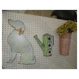 COLLECTION OF METAL GARDEN WALL DECOR