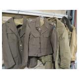 (2) MILITARY JACKETS & (2) HUNTING JACKETS
