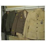 (4) MILITARY JACKETS W/ MEDALS