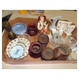 BATHROOM FIXTURES, SMALL VASES & MISC