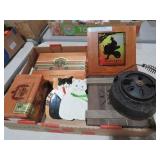 CIGAR BOXES, CAST IRON TOP FOR GREEN EGG