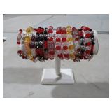 (14) COLLEGIATE COSTUME JEWELRY BRACELETS