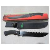 16" FIXED BLADE KNIFE W/SHEATH, TAC EXTREME NIB