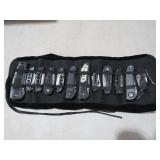 (12) ASSORTED KNIVES IN ROLL VARIOUS BRANDS