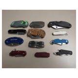 (12) ASSORTED POCKET KNIVES, VARIOUS BRANDS