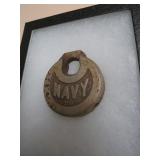US NAVY PADLOCK IN FRAME