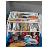 TACKLE BOX FULL OF LURES & MISC